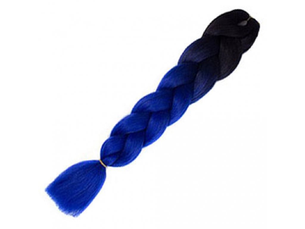 Blue Green Kanekalon Jumbo Braid - wide 1