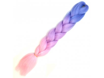 12709 1 ombre jumbo braid kanekalon l3 36 svetle modra svetle fialova svetle ruzova
