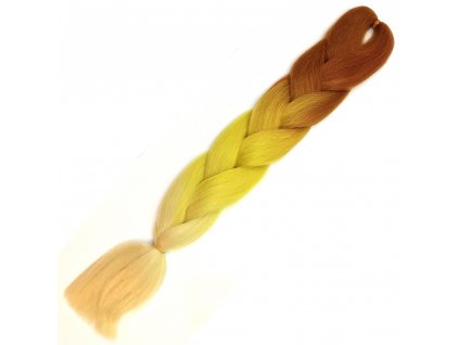13127 ombre jumbo braid kanekalon x3 1 jantarova zluta plava blond