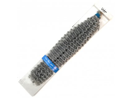 13754 curly kanekalon spring cold silver