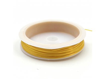 22237 2 elastic thread for attaching hair strands yellow 23m