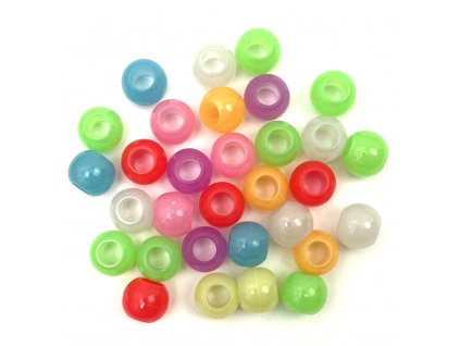 24111 koralky do ucesu svitici ve tme barevne mix 30ks