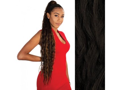 Wavy ponytail with a velcro - 90cm, WRMA, 2