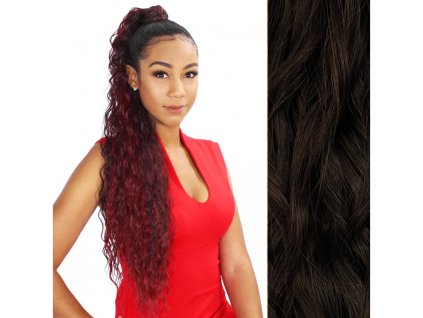 Wavy ponytail with a velcro - 60cm, WRMA, 4