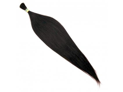 25073 prave vlasy prirodni tmave hneda 45 cm v copu 63 gr