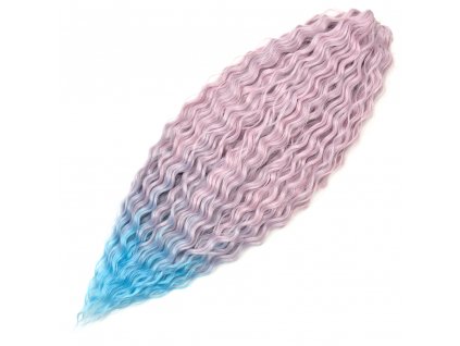 Wavy Kanekalon Ariel 55cm 100gr T-Pink4/Blue
