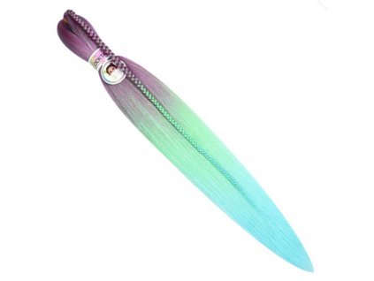 100% EZ Kanekalon 3-110 Hot Plum/Green/Mint