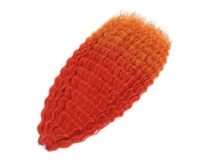 Wavy Kanekalon Ursula 55cm 100gr Red/Orange