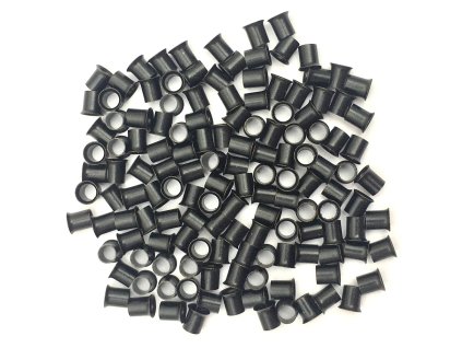 4.0mm copper short flared no screw color of choice 100pcs