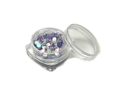 25568 trpytky na oblicej a telo mix svitici lila