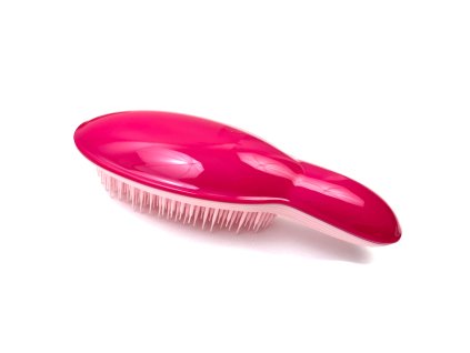 28087 1 kartac pro rozcesavani prodlouzenych vlasu s rukojeti detangle ruzovy