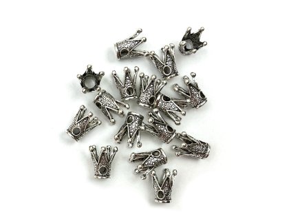 28597 stribrne koralky na copanky nebo dready typi 1ks