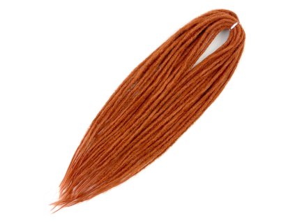 Deluxe dreadlocks 60cm 100gr Rustic Flame