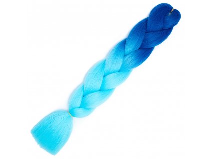 6184 1 ombre jumbo braid kanekalon b45 modra svetle modra