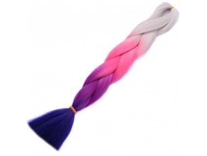 6391 1 ombre jumbo braid kanekalon h4 3 plava ruzova fialova modra