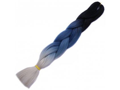 6526 1 ombre jumbo braid kanekalon h3 8 cerna tmave modra blond