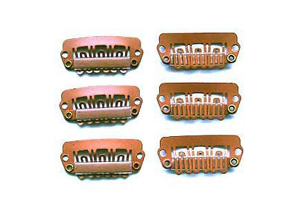 8899 comb clip for the clip in method 5 pcs 3 cm light brown