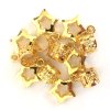 15938 1 koralky s upravitelnym prumerem zlate hvezdicky otvor 10mm 5ks