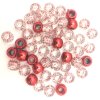 19377 decorative beads red mix 55pcs