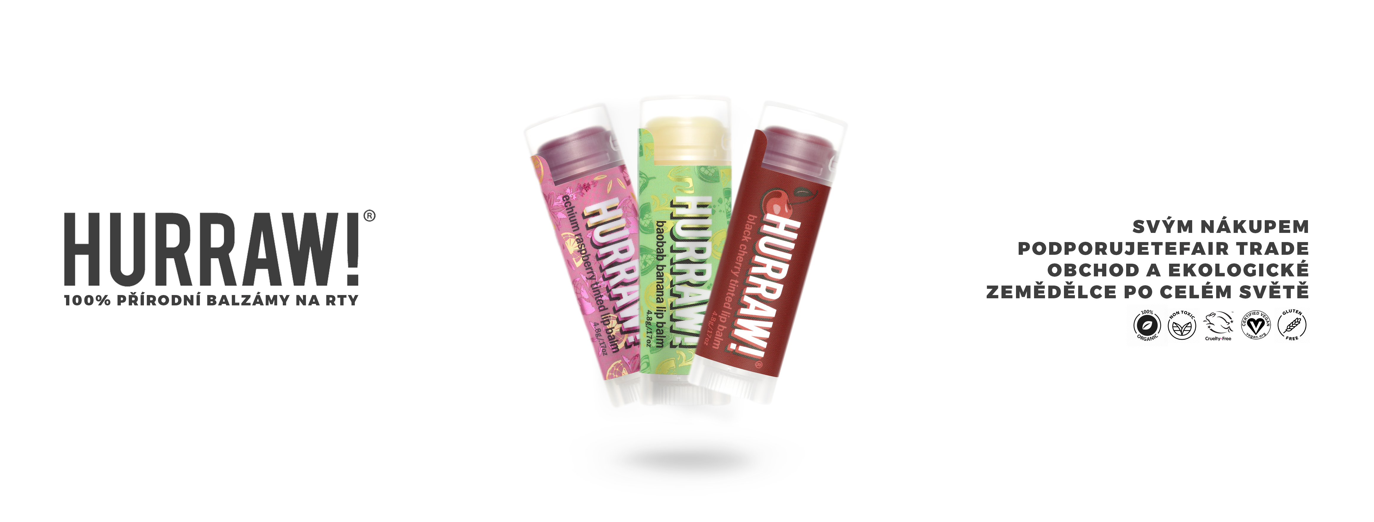 Hurraw balzámy na try