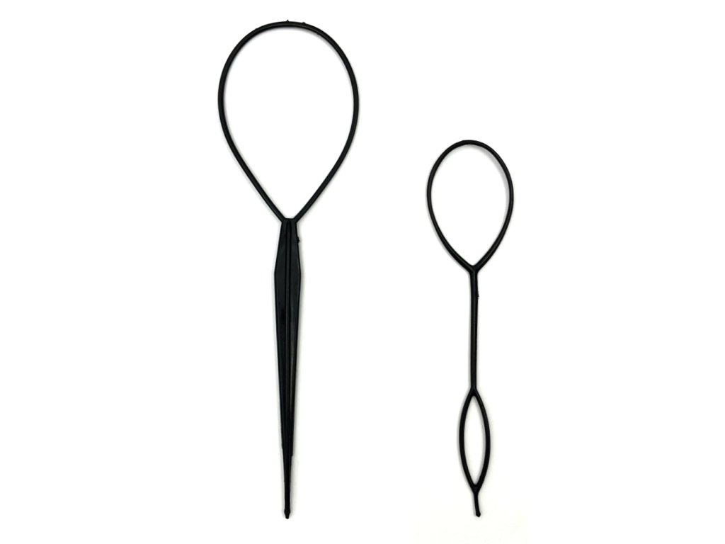 Plastic loop for creating hairstyles