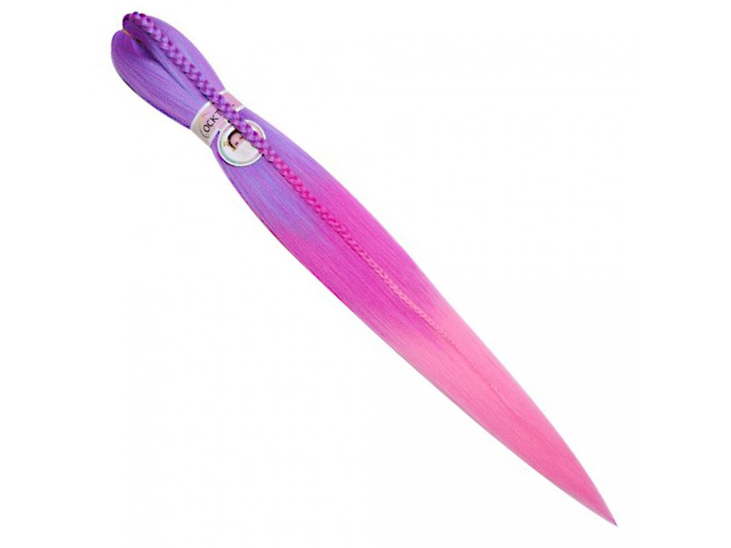 100% EZ Kanekalon 3-008 L-Blue/HotPlum/Pink