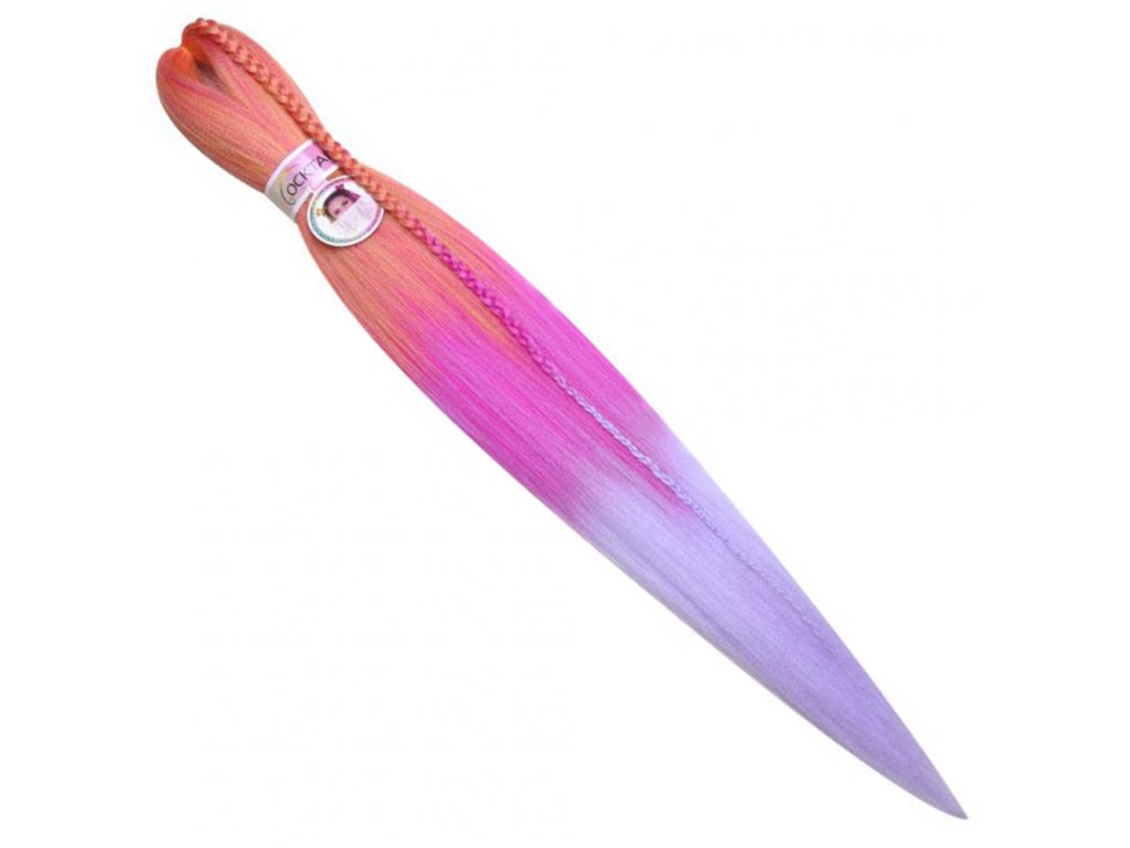 100% EZ Kanekalon 3-004 Yellow/HotPlum/Lavender