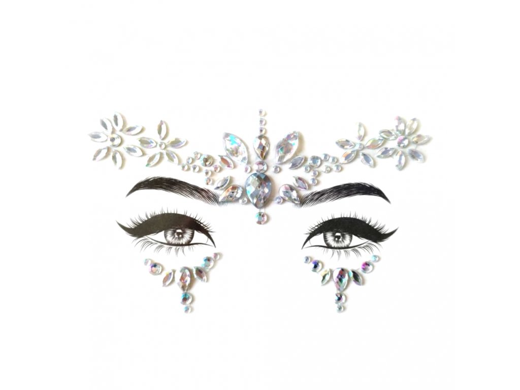 Stick on face rhinestones LZ80