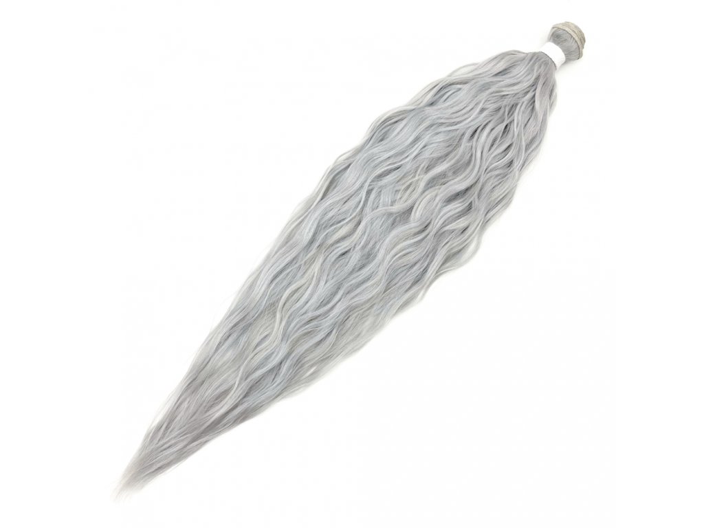 Wavy Synthetic Hair Bundle 60cm PMW-Silver