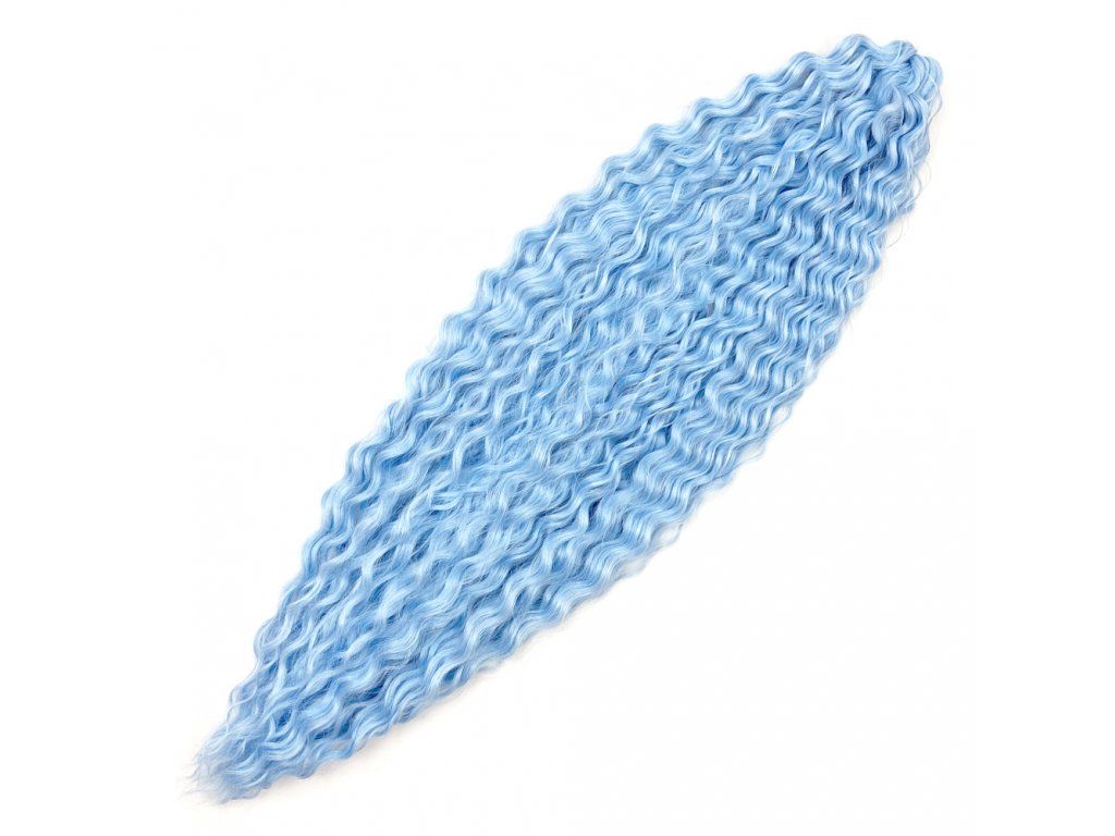 Vlnitý Kanekalon Ariel 75cm 100gr JSBlue