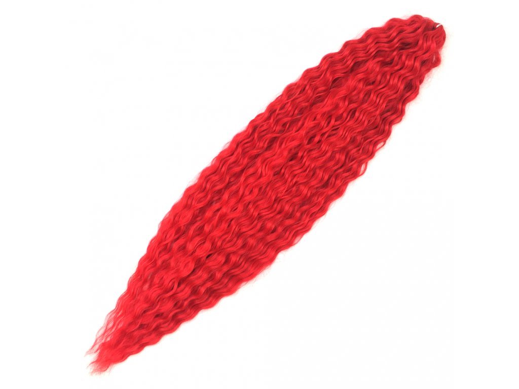 Vlnitý Kanekalon Ariel 55cm 100gr Red