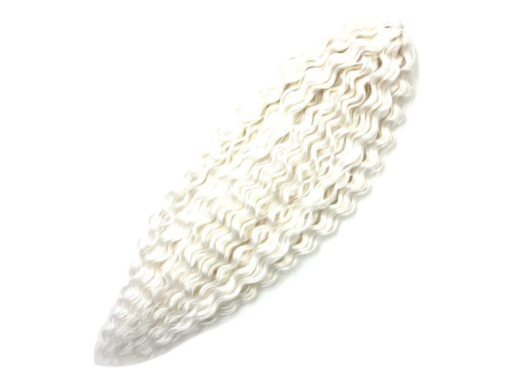 Vlnitý Kanekalon Ariel 55cm 100gr White