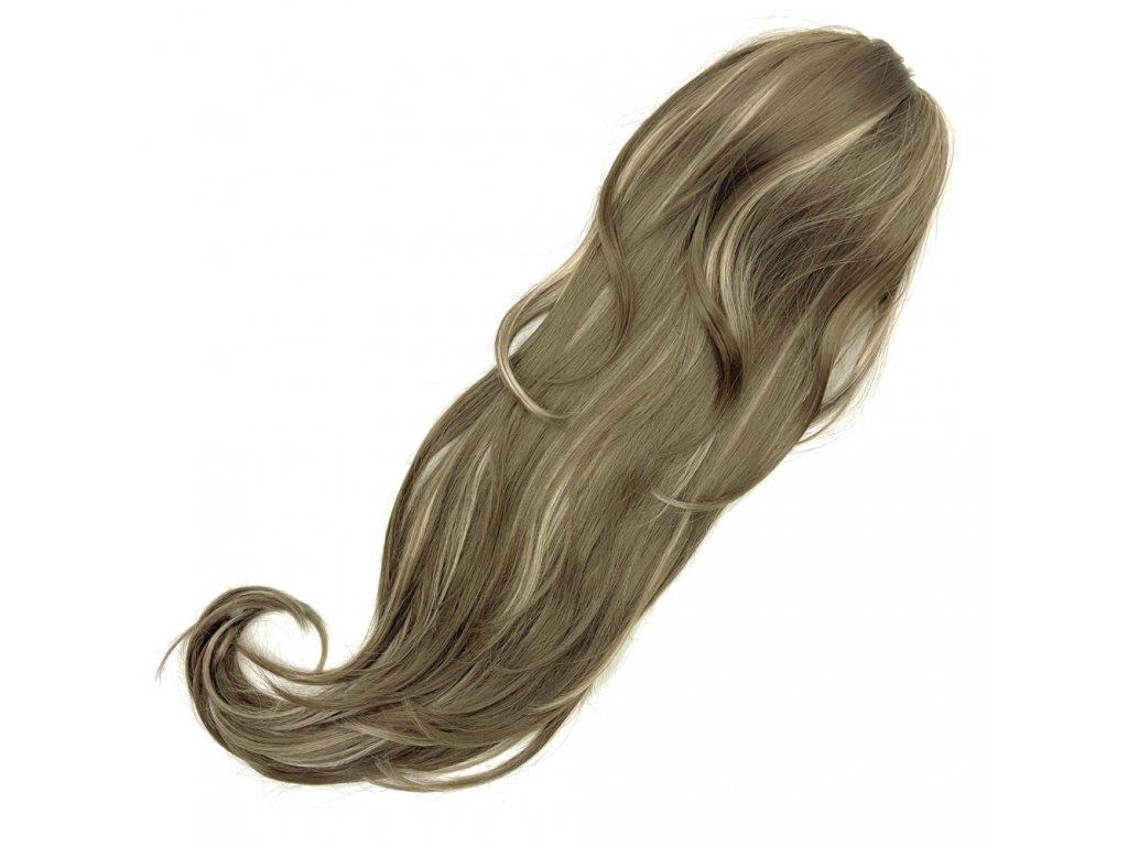 Straight ponytail with a band - 60cm, Sugar, F18/22