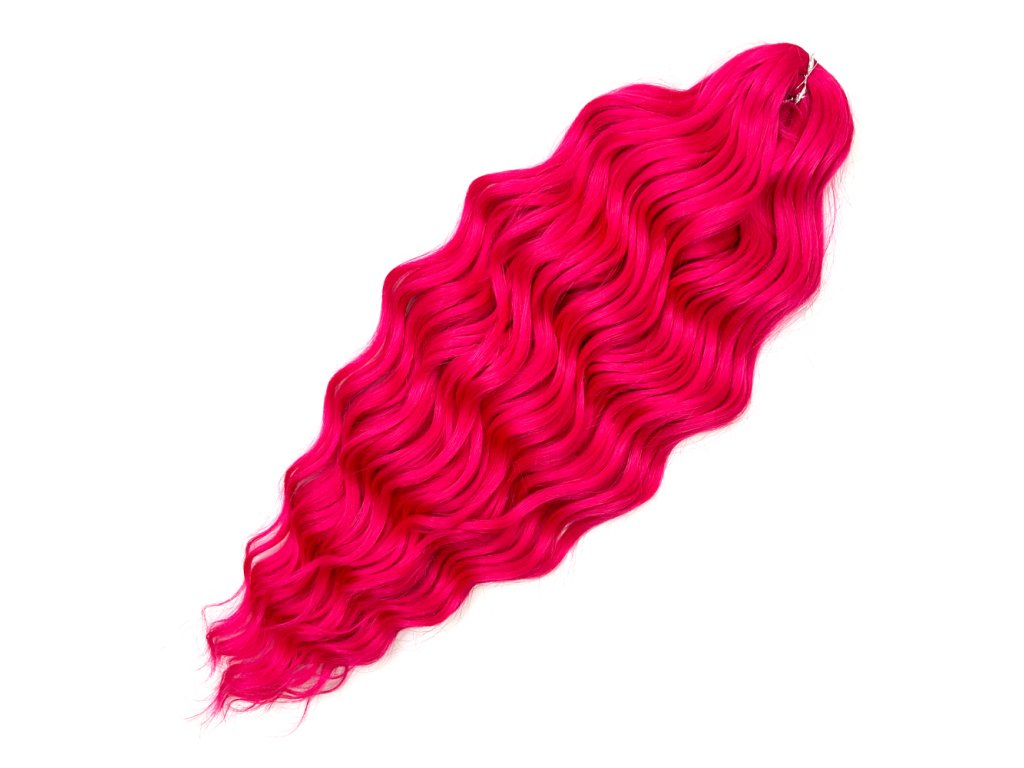 Vlnitý Kanekalon Anna 60cm 300gr Pink1