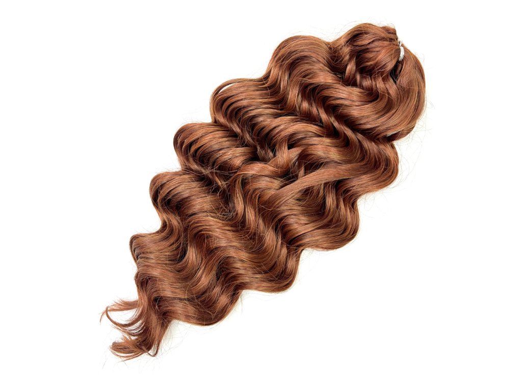 Vlnitý Kanekalon Manasi 50cm 100gr Brown148
