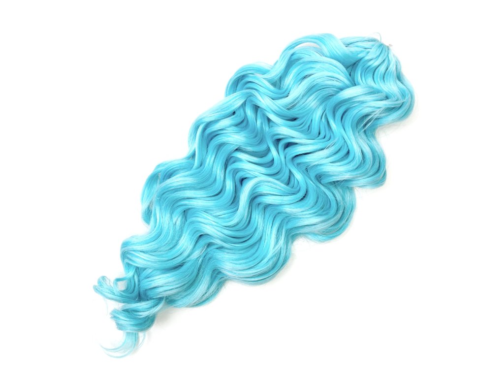 Vlnitý Kanekalon Manasi 50cm 300gr LblueA