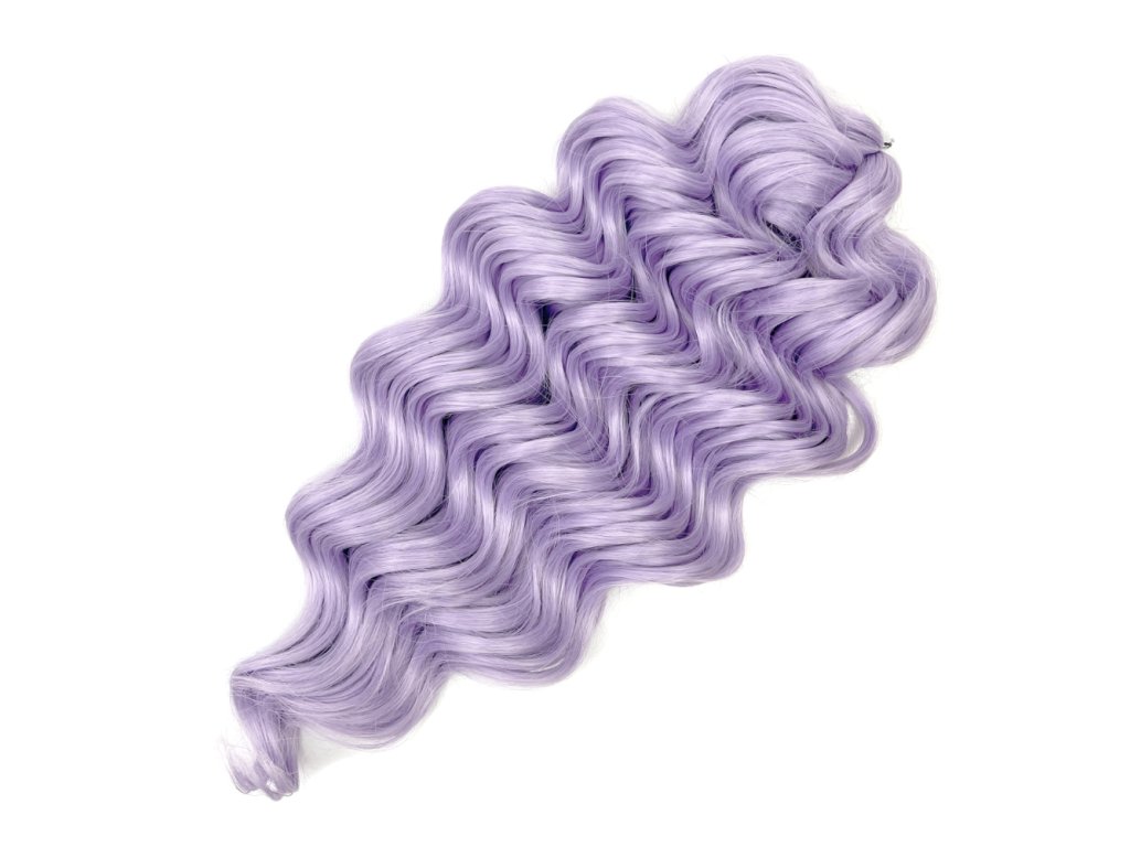 Vlnitý Kanekalon Manasi 50cm 100gr LPurple1