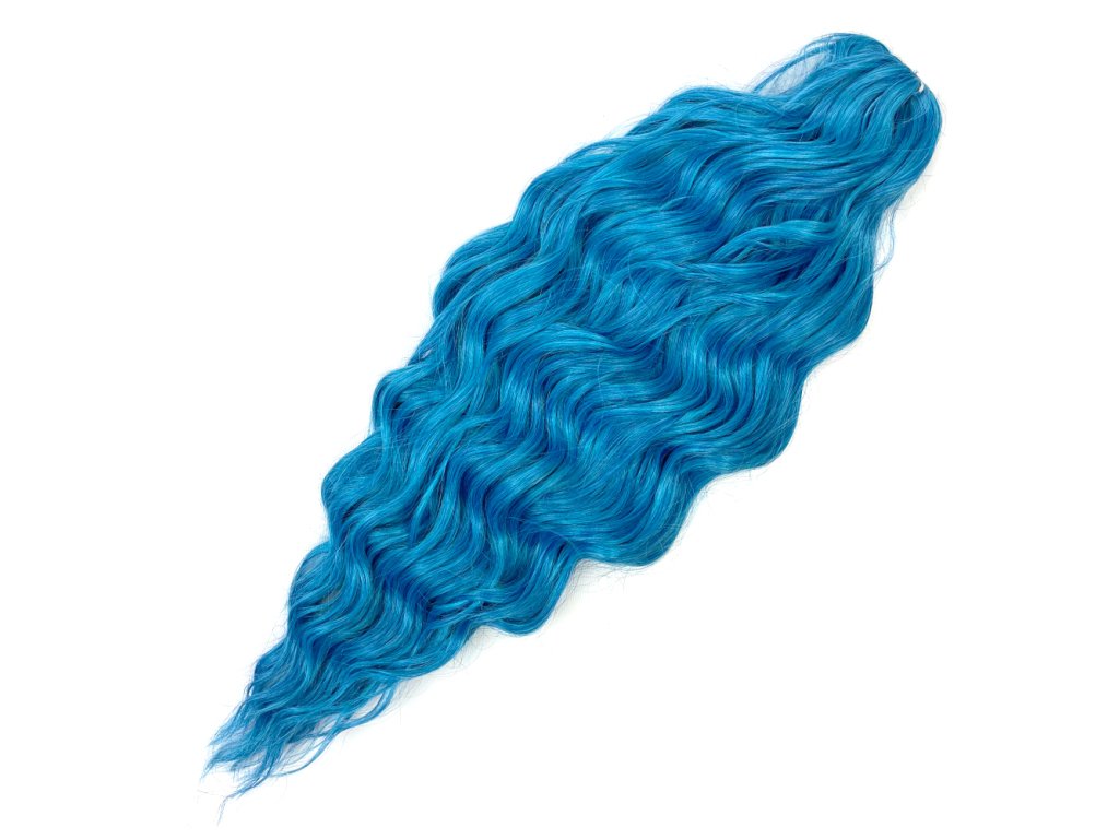 Vlnitý Kanekalon Anna 60cm 100gr M.Blue2