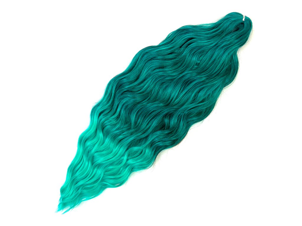 Vlnitý Kanekalon Anna 60cm 300gr T4/GREEN