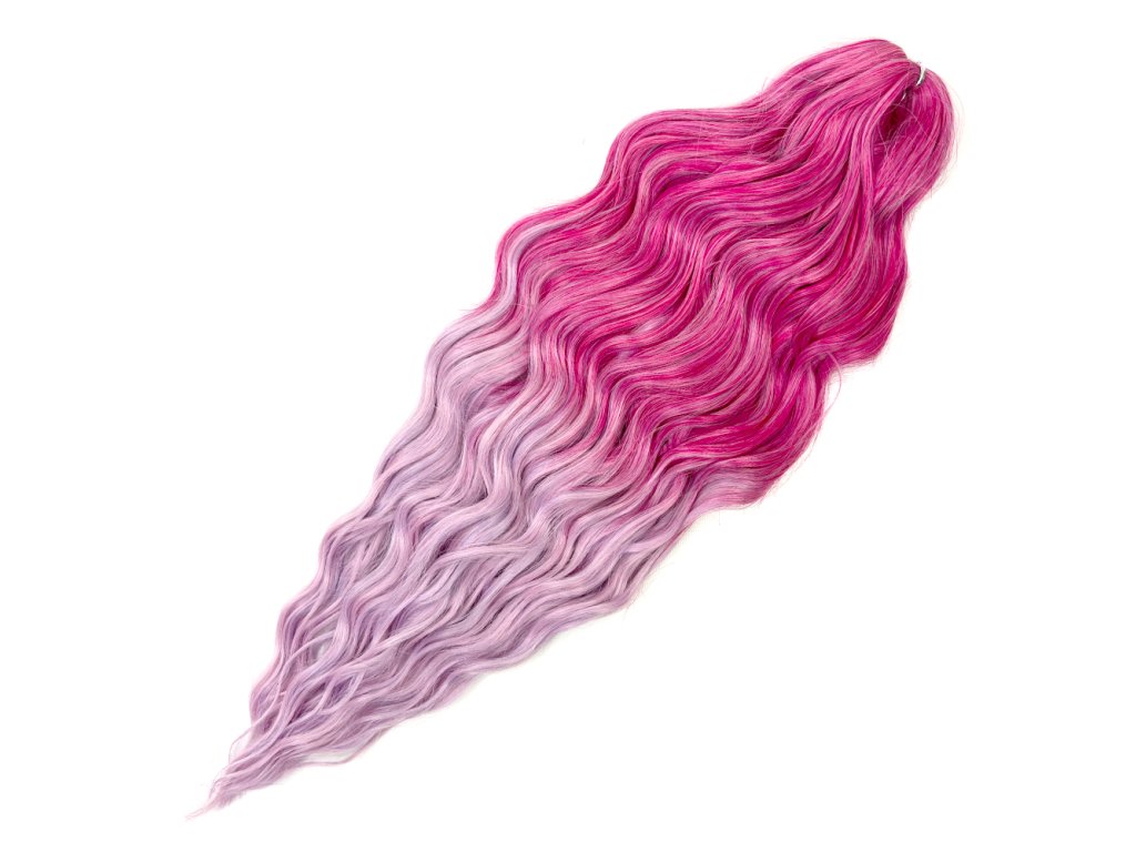 Vlnitý Kanekalon Anna 60cm 100gr T-BPink(15)
