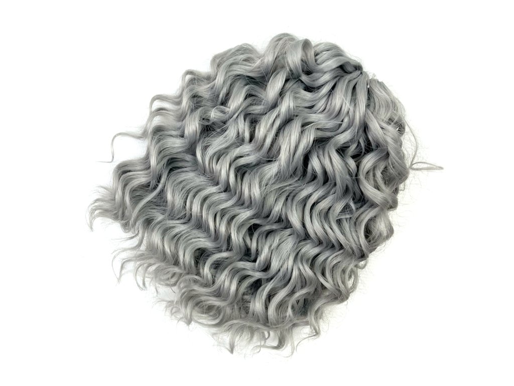 Vlnitý Kanekalon Jessica 25cm 200gr Silver