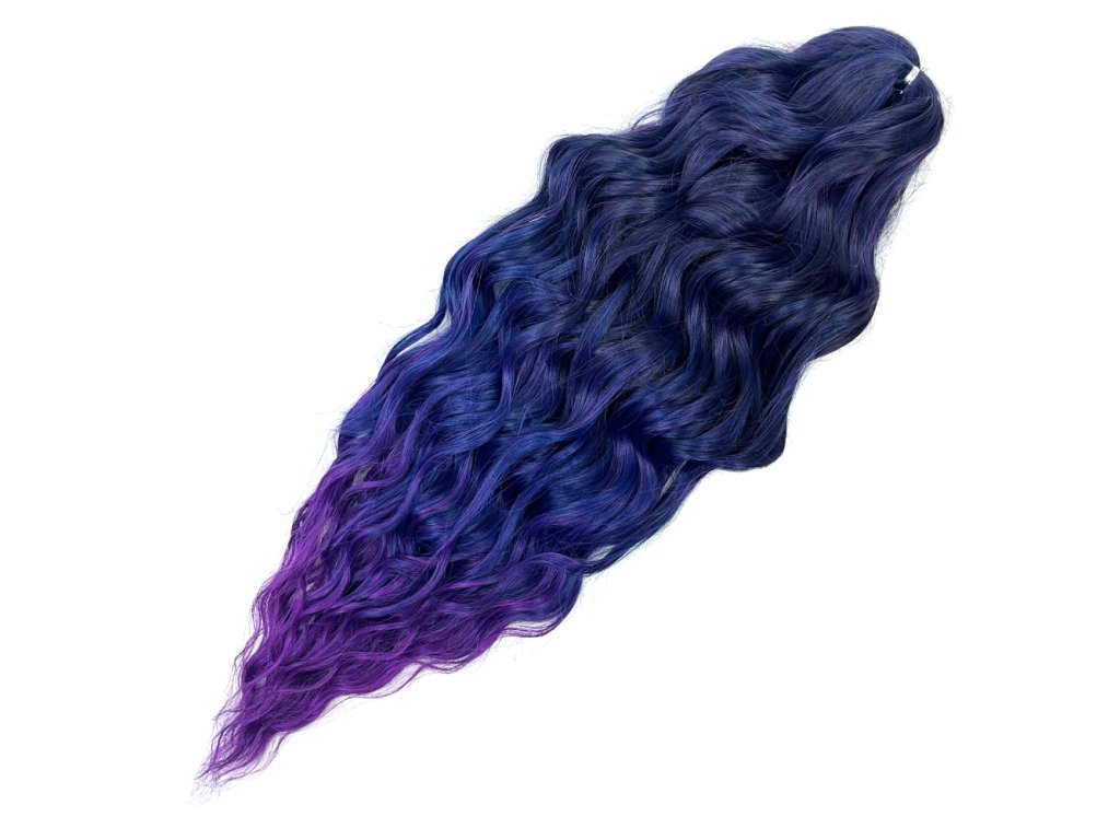 Vlnitý Kanekalon Anna 60cm 100gr T-PBlue(11)