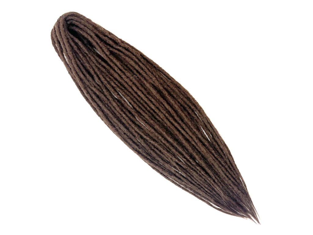 Fake Dready 60cm středně hnědé 10ks