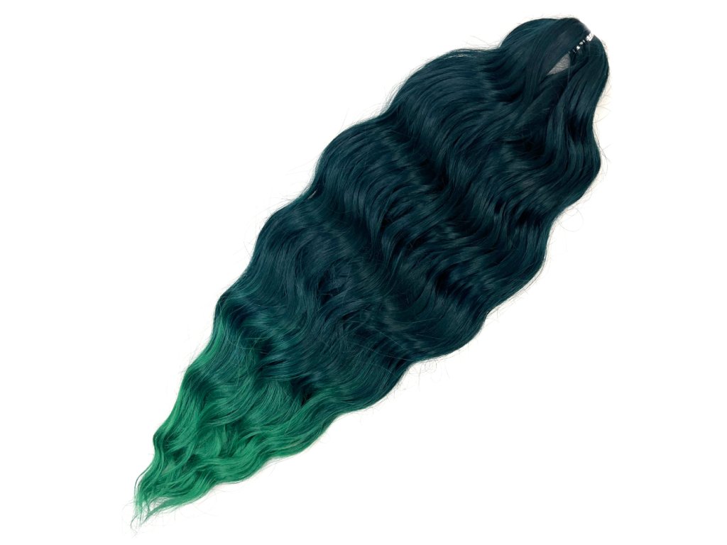 Vlnitý Kanekalon Anna 60cm 300gr TTBG/GREEN1