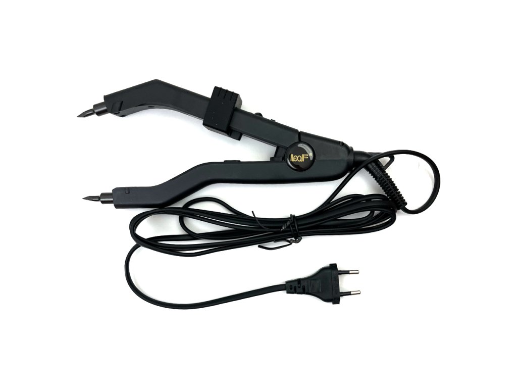 Melting pliers for Keratin method - type E, ultra sharp, black