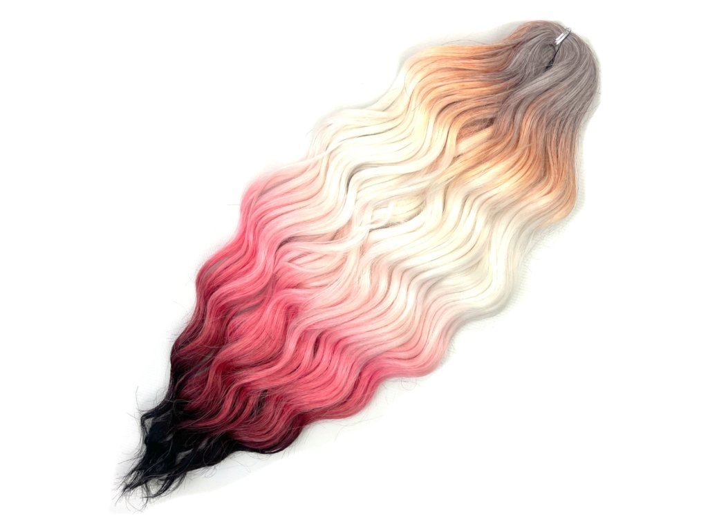 Vlnitý Kanekalon Anna 60cm 300gr White/HPD130