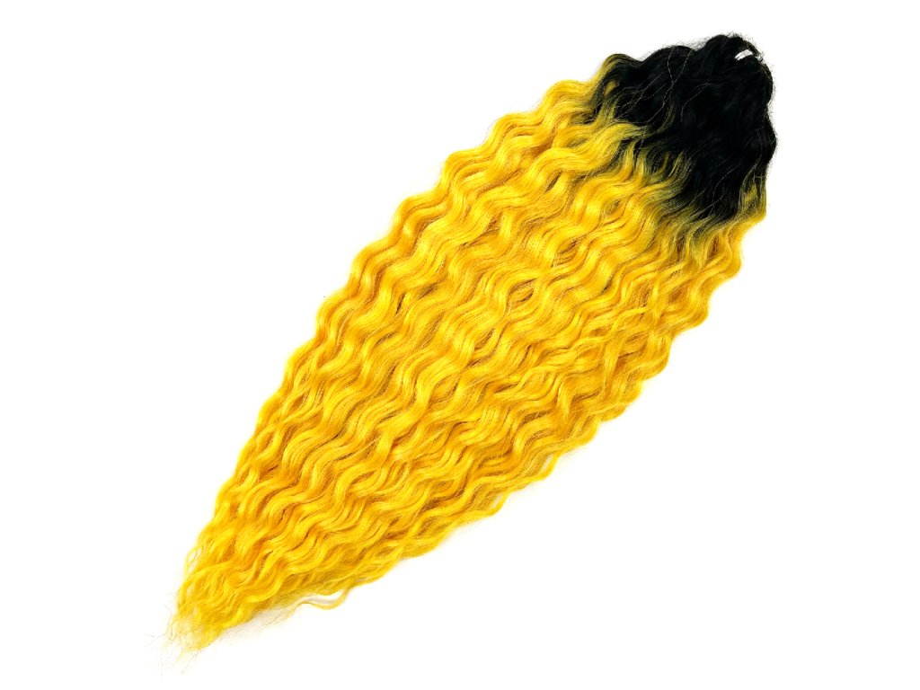 Vlnitý Kanekalon Ariel 55cm 100gr TT1B/DYELLOW