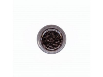 Micro Rings - 4.0mm, aluminum with a screw, #3 dark brown, 100pcs