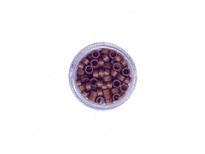 Micro Rings - 4.5mm, aluminum with a screw, #11 light brown, 100pcs