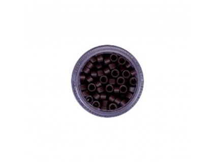 Micro Rings - 4.5mm, aluminum with a screw, #3 dark brown, 100pcs